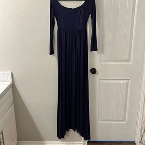 Pink blush maternity dress